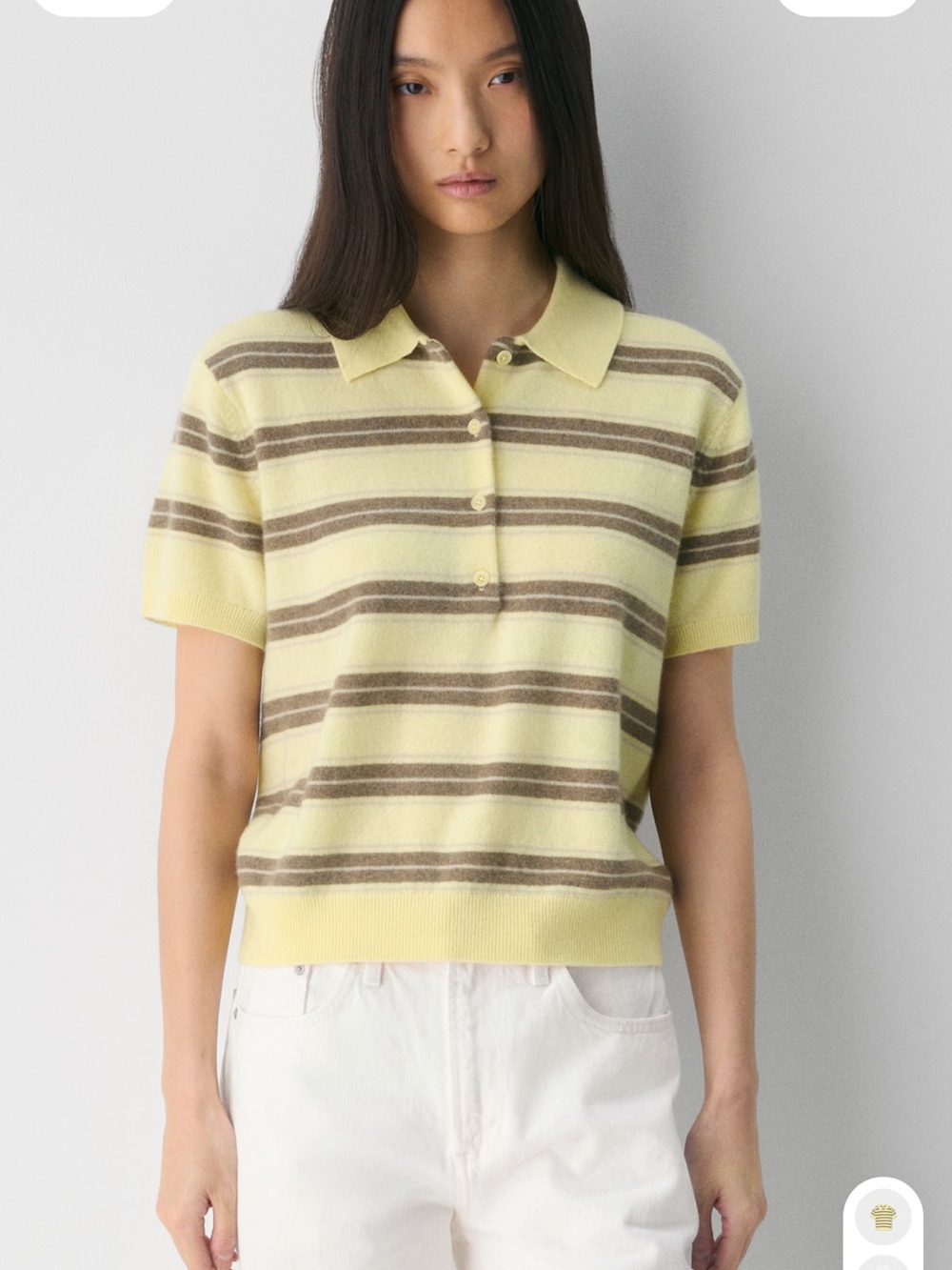 Aritzia cashmere polo